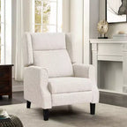 Fauteuil inclinable manuel rembourré moderne à oreilles