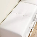 Meuble à chaussures en bois avec coussins Étagères ouvertes Blanc