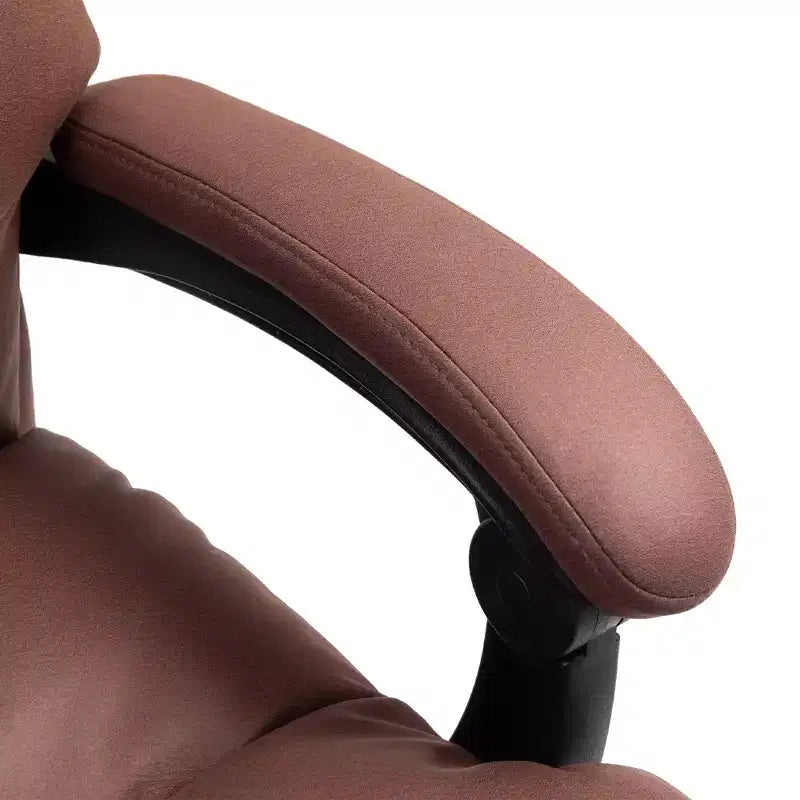 Chaise de bureau de massage vibrante, dossier inclinable, repose-pieds, chaise d'ordinateur confortable en microfibre