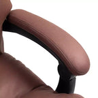 Chaise de bureau de massage vibrante, dossier inclinable, repose-pieds, chaise d'ordinateur confortable en microfibre