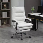 Chaise de bureau de massage vibrante, dossier inclinable, repose-pieds, chaise d'ordinateur confortable en microfibre
