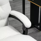 Chaise de bureau de massage vibrante, dossier inclinable, repose-pieds, chaise d'ordinateur confortable en microfibre
