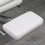Chaise de bureau de massage vibrante, dossier inclinable, repose-pieds, chaise d'ordinateur confortable en microfibre