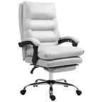 Chaise de bureau de massage vibrante, dossier inclinable, repose-pieds, chaise d'ordinateur confortable en microfibre