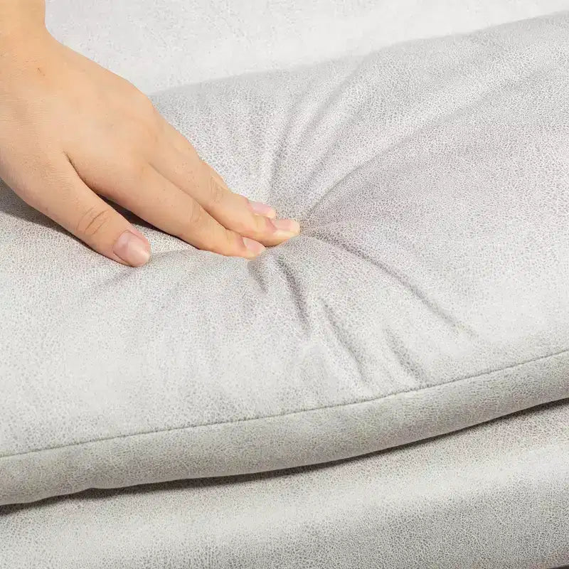 Chaise de bureau de massage vibrante, dossier inclinable, repose-pieds, chaise d'ordinateur confortable en microfibre
