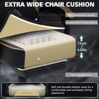Chaise de massage gaming en cuir Fauteuil de bureau ergonomique avec repose-pieds et réglable