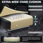 Chaise de massage gaming en cuir Fauteuil de bureau ergonomique avec repose-pieds et réglable