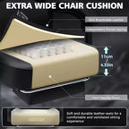 Chaise de massage gaming en cuir Fauteuil de bureau ergonomique avec repose-pieds et réglable