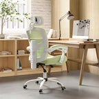 Office Chair with Retractable Footrest, Lumbar Support Pillow, and Padded Armrests, Ergonomic Swivel Design