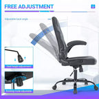 Chaise de bureau pivotante ergonomique en cuir avec support lombaire, chaise de jeu d'ordinateur