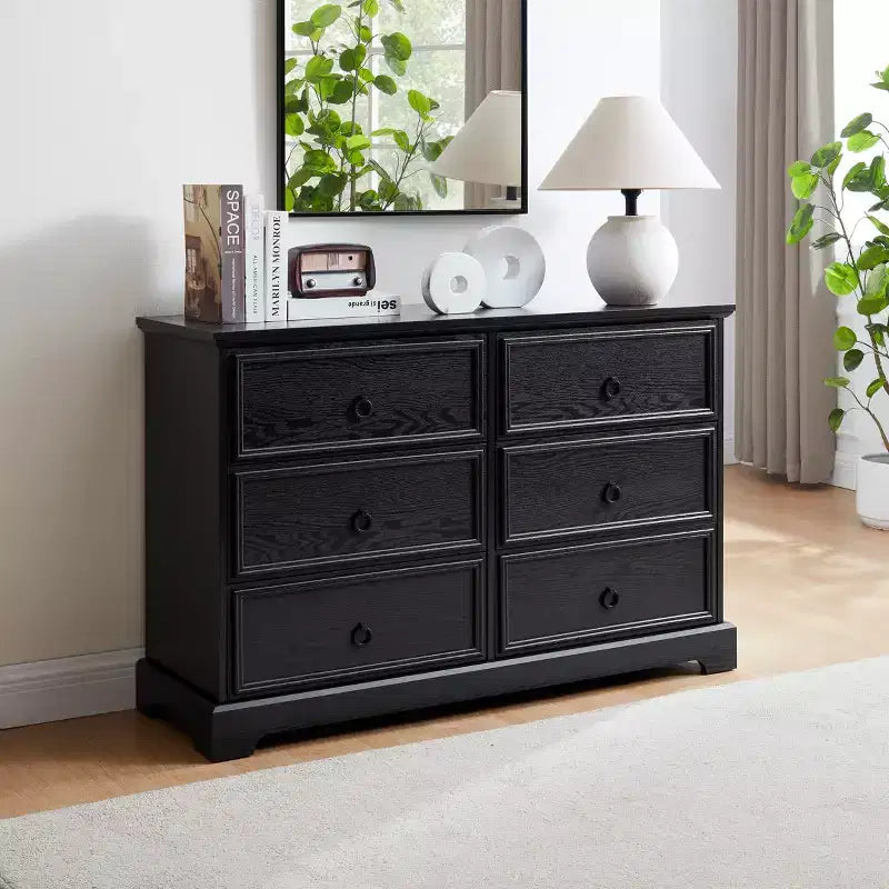 Meuble d'appoint de 80 cm de haut avec 6 tiroirs