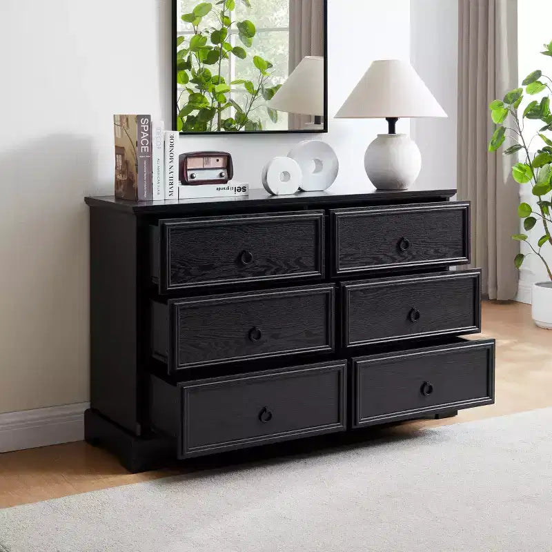 Meuble d'appoint de 80 cm de haut avec 6 tiroirs