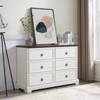 Meuble d'appoint de 80 cm de haut avec 6 tiroirs