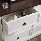 Meuble d'appoint de 80 cm de haut avec 6 tiroirs