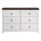 Meuble d'appoint de 80 cm de haut avec 6 tiroirs