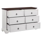 Meuble d'appoint de 80 cm de haut avec 6 tiroirs