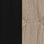 Chaise de salle à manger empilable avec dossier en Y, structure en bois massif, assise en corde de papier kraft tressée