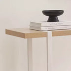 avec Étagères - Table Console en Métal et Bois Moderne pour Salon, Entrée, Couloir, Foyer
