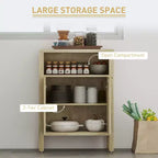 Buffet bahut de salle à manger avec rangement, meuble d'appoint moderne avec étagère réglable, meuble bar