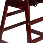 Chaises de salle à manger, Rehausseur de chaise pour bébé, Chaise haute pour bébé, Bois massif double, Facile à nettoyer