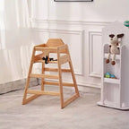 Chaises de salle à manger, Rehausseur de chaise pour bébé, Chaise haute pour bébé, Bois massif double, Facile à nettoyer