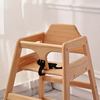 Chaises de salle à manger, Rehausseur de chaise pour bébé, Chaise haute pour bébé, Bois massif double, Facile à nettoyer