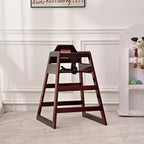 Chaises de salle à manger, Rehausseur de chaise pour bébé, Chaise haute pour bébé, Bois massif double, Facile à nettoyer