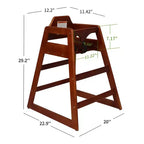 Chaises de salle à manger, Rehausseur de chaise pour bébé, Chaise haute pour bébé, Bois massif double, Facile à nettoyer