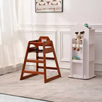 Chaises de salle à manger, Rehausseur de chaise pour bébé, Chaise haute pour bébé, Bois massif double, Facile à nettoyer