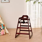 Chaises de salle à manger, Rehausseur de chaise pour bébé, Chaise haute pour bébé, Bois massif double, Facile à nettoyer
