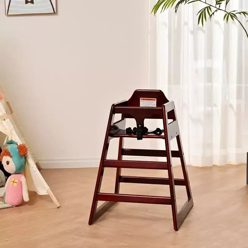Chaises de salle à manger, Rehausseur de chaise pour bébé, Chaise haute pour bébé, Bois massif double, Facile à nettoyer