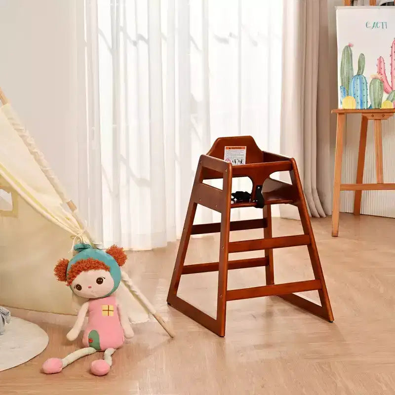Chaises de salle à manger, Rehausseur de chaise pour bébé, Chaise haute pour bébé, Bois massif double, Facile à nettoyer