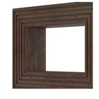 Table console de 120 cm de style rustique avec rangement ouvert pour entrée, canapé, chambre, décoration d'intérieur Noyer