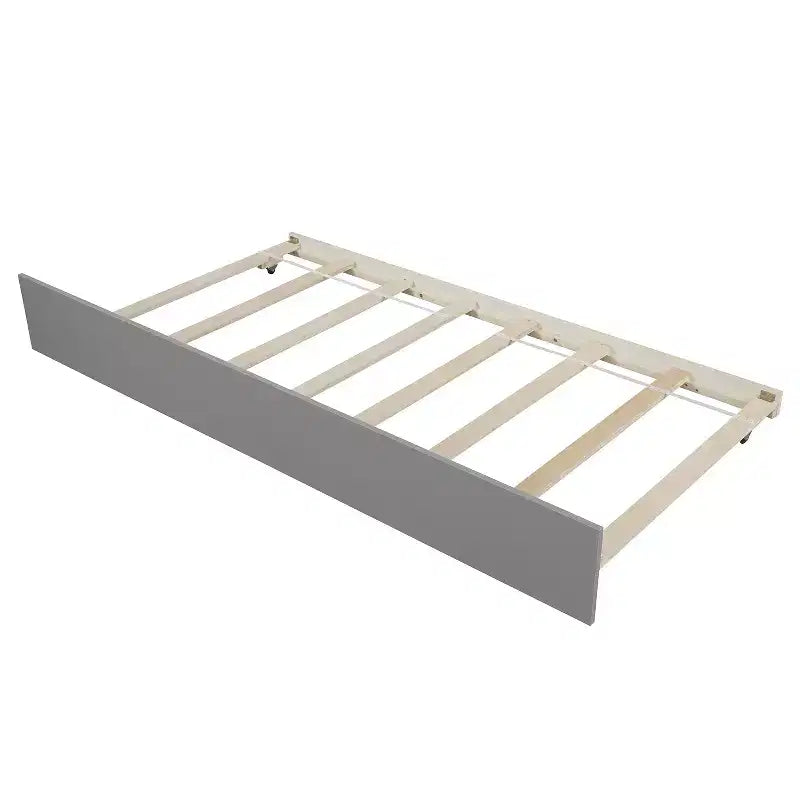 avec Trundle, Cadre de Lit en Bois avec Tête et Pied de Lit pour Chambre à Coucher