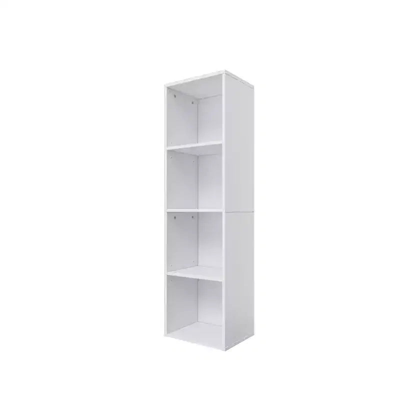 Étagère bibliothèque en bois à 4 niveaux de 106,5 cm de hauteur avec étagères réglables