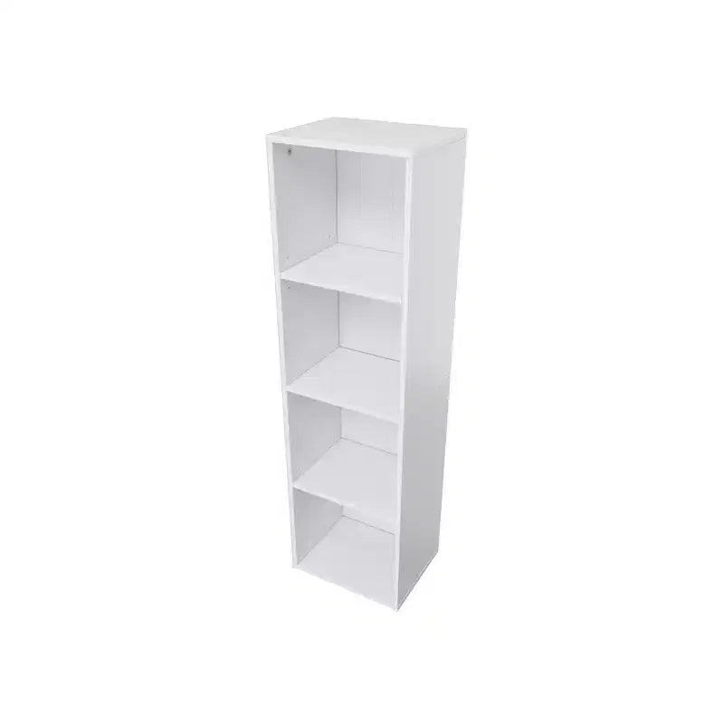 Étagère bibliothèque en bois à 4 niveaux de 106,5 cm de hauteur avec étagères réglables