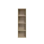 Homez 41.93 in. Tall Wood 4-Shelf Etagere Bookcase with Adjustable Shelves