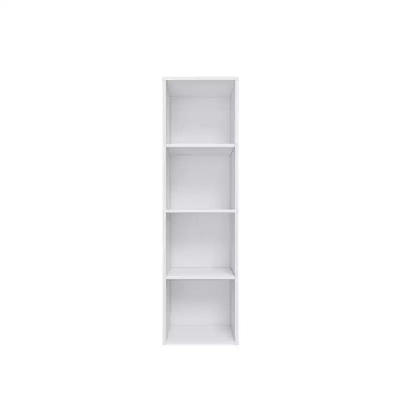 Étagère bibliothèque en bois à 4 niveaux de 106,5 cm de hauteur avec étagères réglables