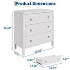 Commode de chambre à coucher 3/5 tiroirs, commode haute de 77 cm avec grands tiroirs, rangement de placard en bois pour salon, couloir