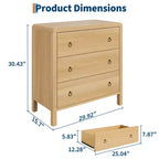 Commode de chambre à coucher 3/5 tiroirs, commode haute de 77 cm avec grands tiroirs, rangement de placard en bois pour salon, couloir