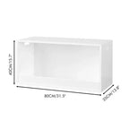 Boîte de Rangement Ouverte pour Jouets, Bac Organiseur en Bois, Grand Espace de Rangement