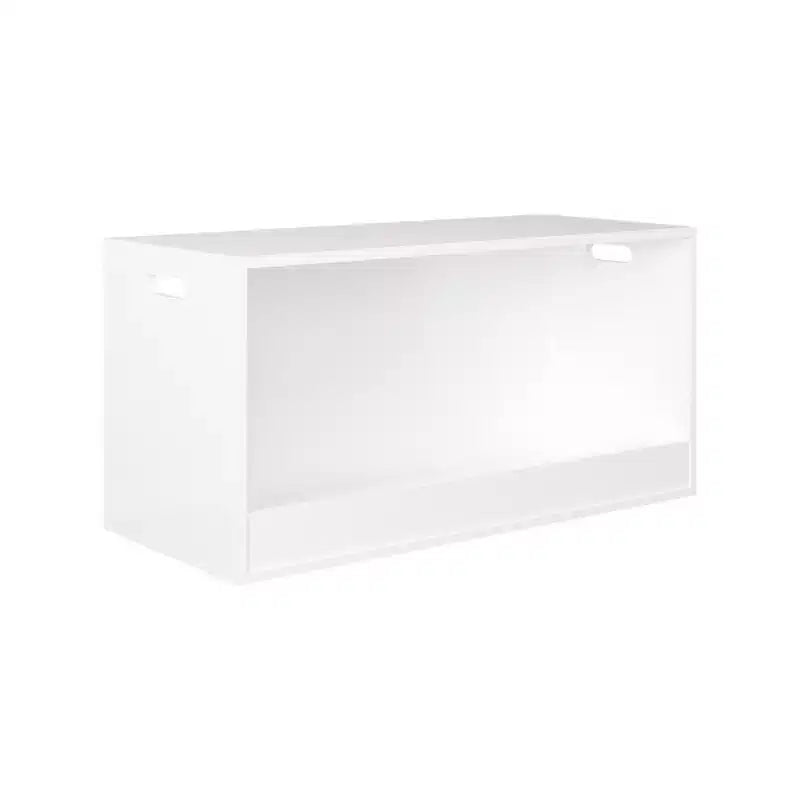 Boîte de Rangement Ouverte pour Jouets, Bac Organiseur en Bois, Grand Espace de Rangement