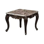Table d'appoint Royal Hampton, bois de noyer foncé, détails sculptés, 71 cm