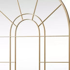 Miroir décoratif encadré 41 carreaux, contour en métal noir