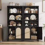 et Bibliothèque avec portes, étagère haute de 180 cm avec placards de rangement pour bureau à domicile