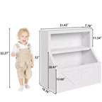 Étagère à Livres pour Enfants, Armoire de Rangement avec Dispositif Anti-Basculement, Boîte de Rangement Étanche pour Tout-Petits pour Crèche, Salle de Jeux, Chambre à Coucher, Couloir