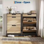 Meuble à chaussures autoportant avec pieds en métal, Rangement pour chaussures, Foyer, Couloir, Salon