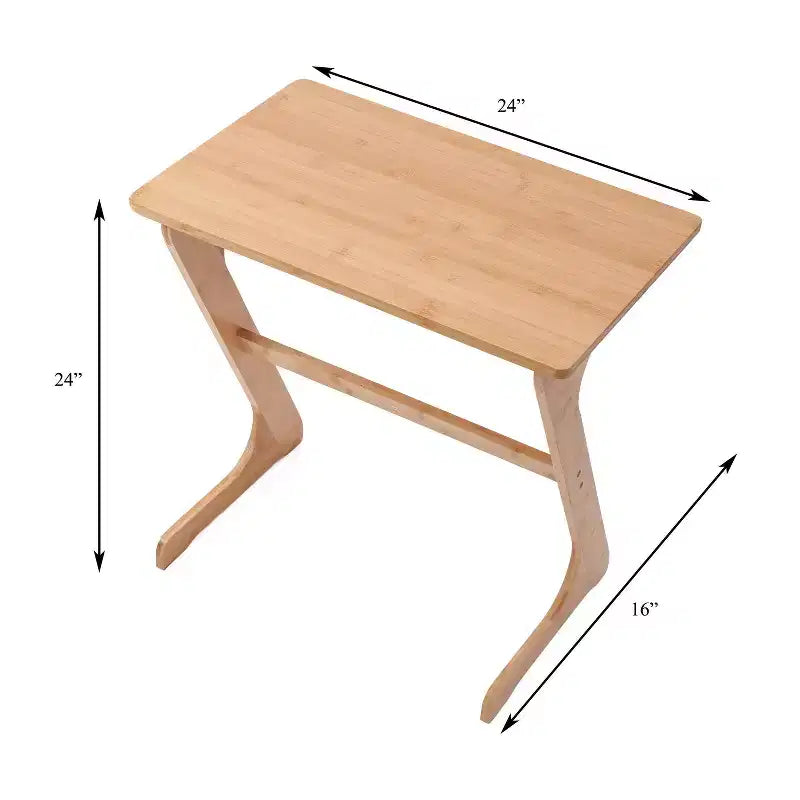 Table d'ordinateur portable de bureau en bambou multifonctionnelle et pratique Cambridge