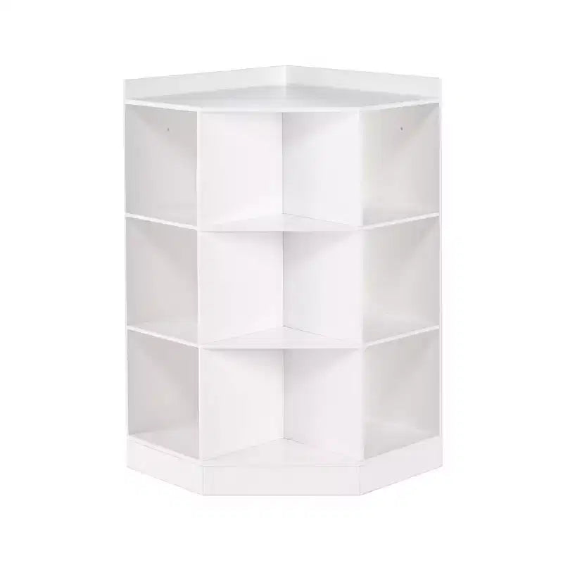 Meuble de rangement pour chambre d'enfant avec 6 casiers de rangement pour jouets et 3 étagères inclinées